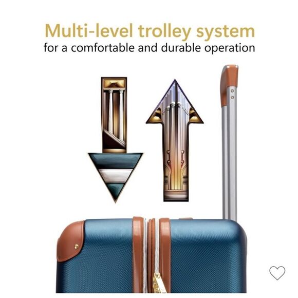 19V69 ITALIA Vintage Expandable Large on 1pc Luggage,suitcase travel bag - Picture 7 of 16